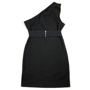 BCBG CHIC ONE SHOULDER DRESS